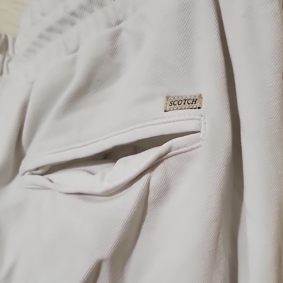 Scotch & Soda Green and White Joggers with Elastic Waistband - Picture 12 of 12